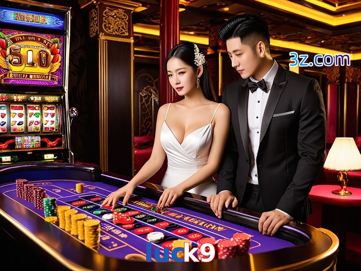 luck9 cassino online com mesa de blackjack e dealer